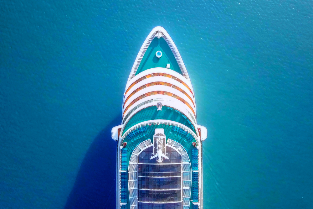 cruise ship in the ocean